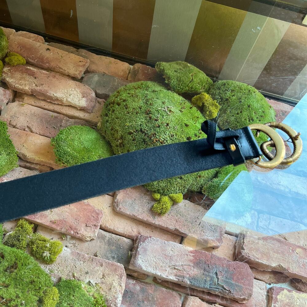 GUCCI Snake GG Marmont Black Leather Belt 95/38(10US) - Picture 5 of 7